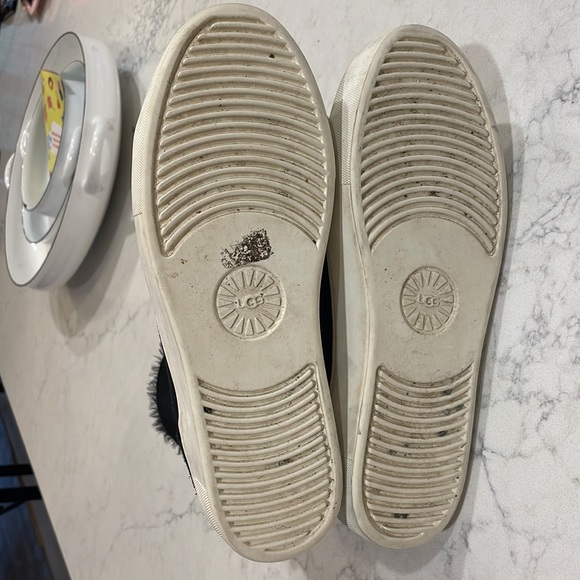 UGG Suede High Top Sneakers Shearling Size 8 - Picture 10 of 12